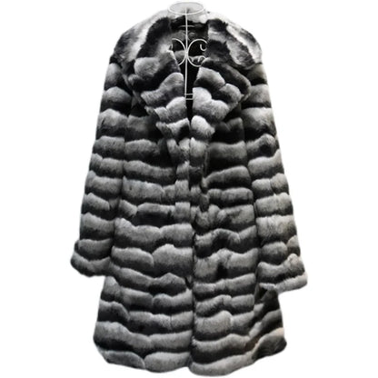 Fur Coat - Long Silhouette - Mink Fur | KIMLUD