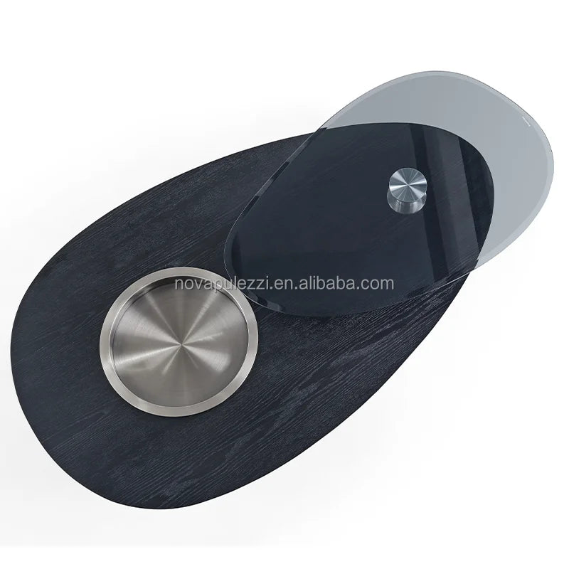 Modern Minimalist Luxury Marble Coffee Table for Home Oval Living Room Furniture Stone Material for Home Use