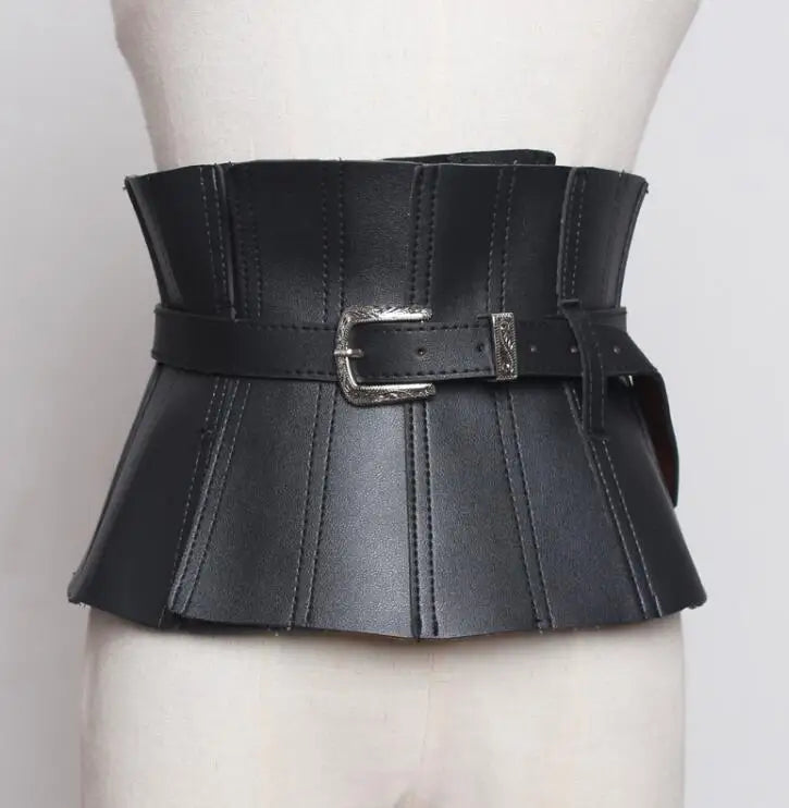 Belt – Slim Cummerbund Style – PU Leather | KIMLUD