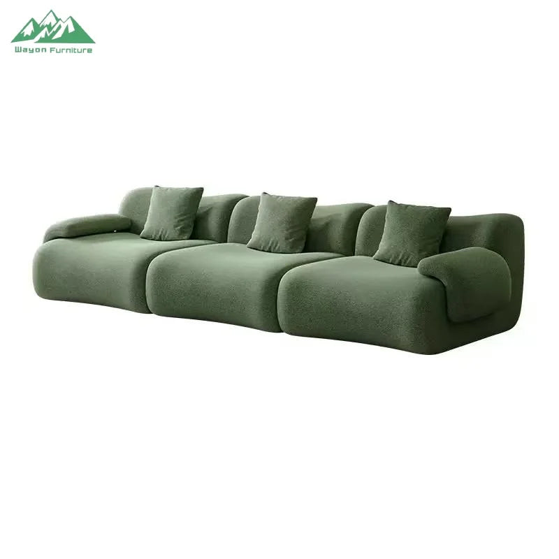 Wayon Modern Square Modular Eco-Friendly Foldable Compressed Sponge Sofa Comfortable Upholstered Living Room Furniture for