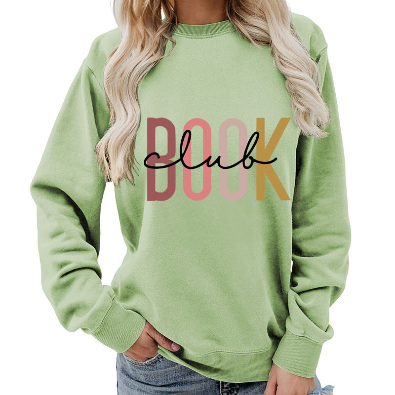 Oversized Cotton Blend Graphic Sweatshirt — Black | KIMLUD