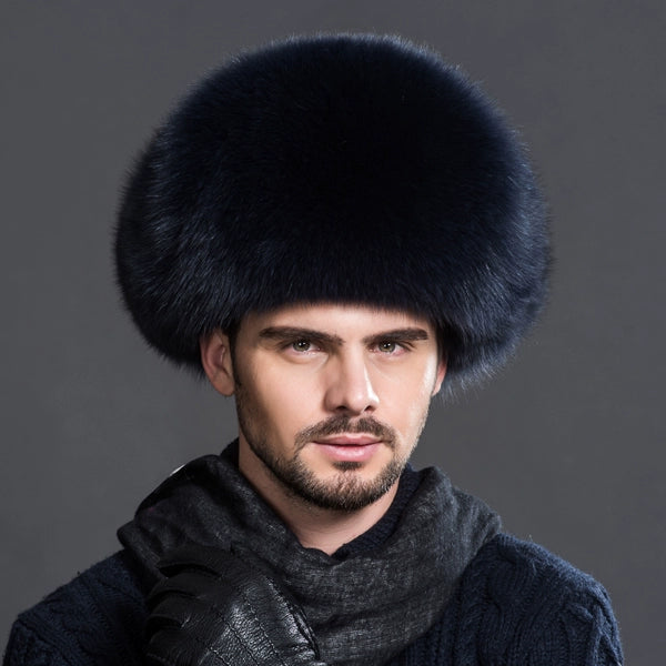 KIMLUD, Winter Middle-Aged and Elderly Raccoon Fur Leather Men Ushanka, KIMLUD Womens Clothes
