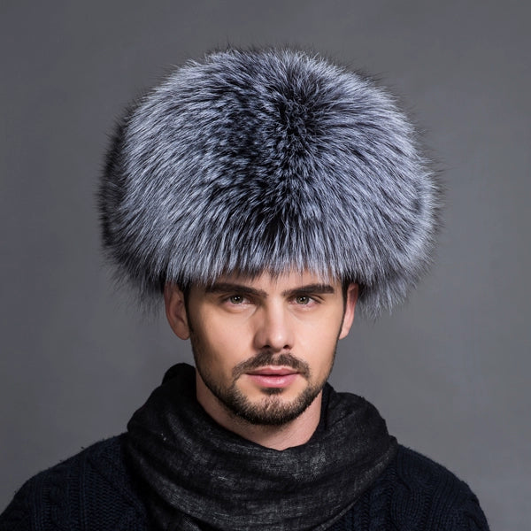 KIMLUD, Winter Middle-Aged and Elderly Raccoon Fur Leather Men Ushanka, KIMLUD Womens Clothes