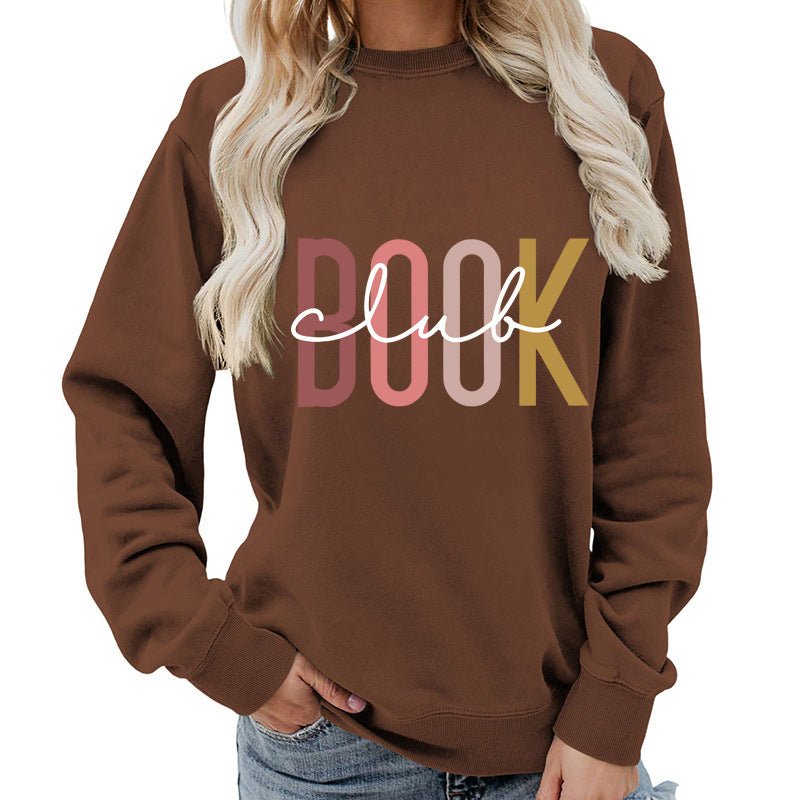 Oversized Cotton Blend Graphic Sweatshirt — Black | KIMLUD