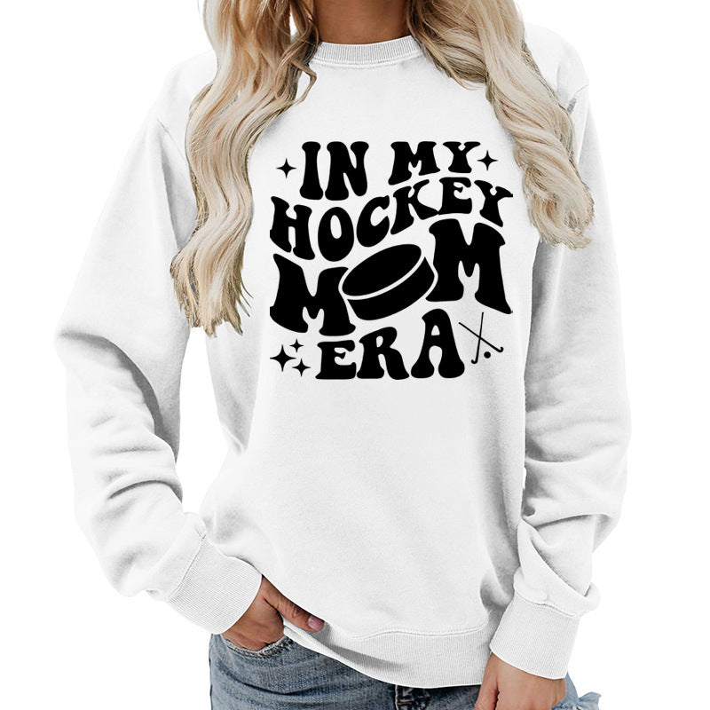Fleece Sweatshirt Graphic Print Cozy Loungewear Pink KIMLUD