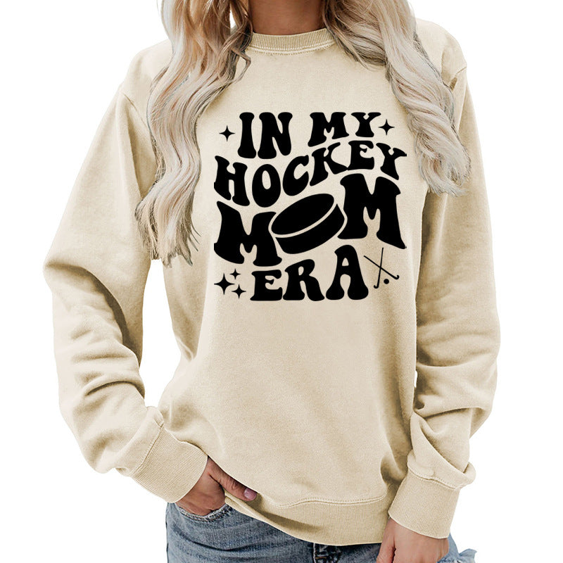 Fleece Sweatshirt Graphic Print Cozy Loungewear Pink KIMLUD