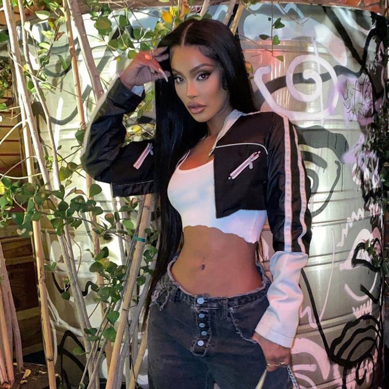 European and American Women's Clothing Dynamic Hot Girl Casual Motorcycle