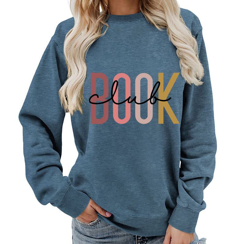 Oversized Cotton Blend Graphic Sweatshirt — Black | KIMLUD