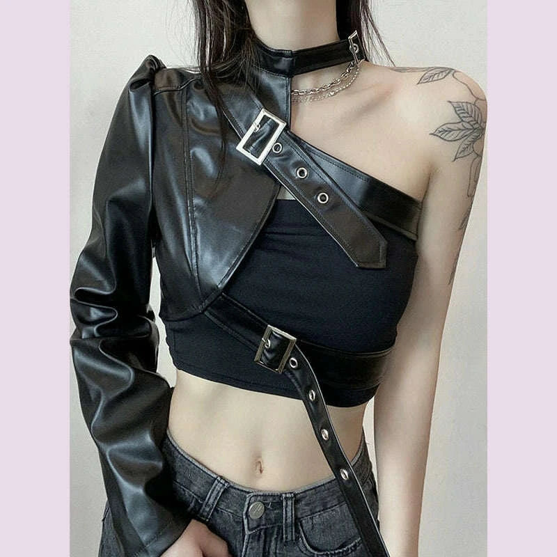 european-and-american-womens-clothing-piku-ins-style-one-shoulder-jacketkimlud-womens-fashion-34602789