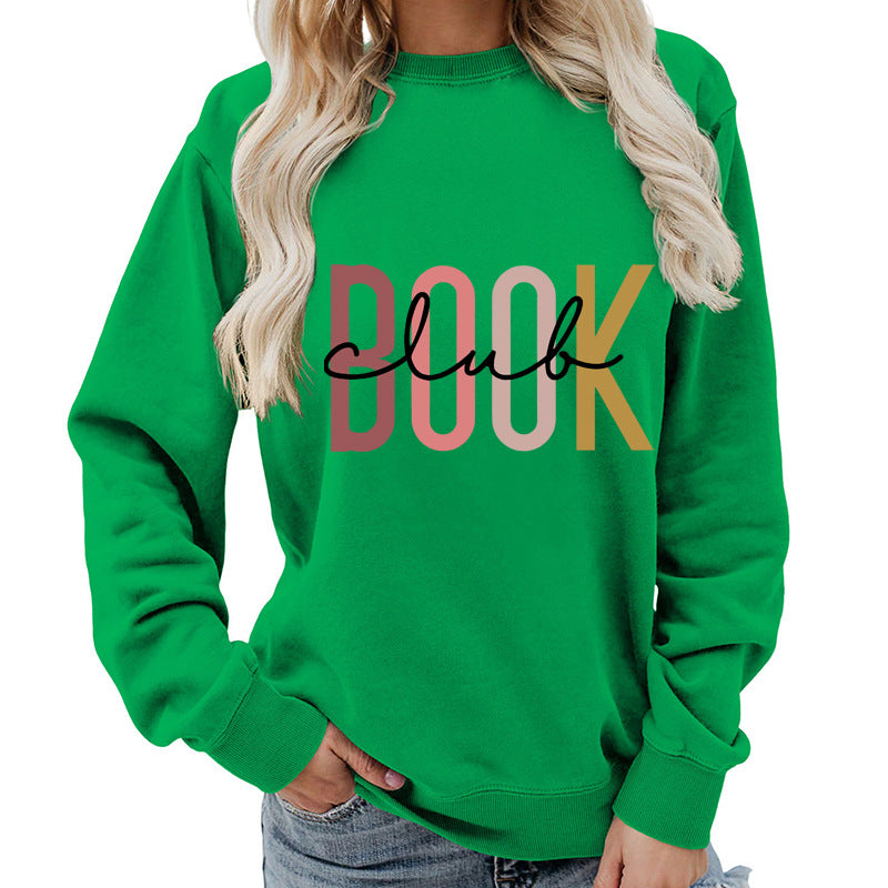 Oversized Cotton Blend Graphic Sweatshirt — Black | KIMLUD