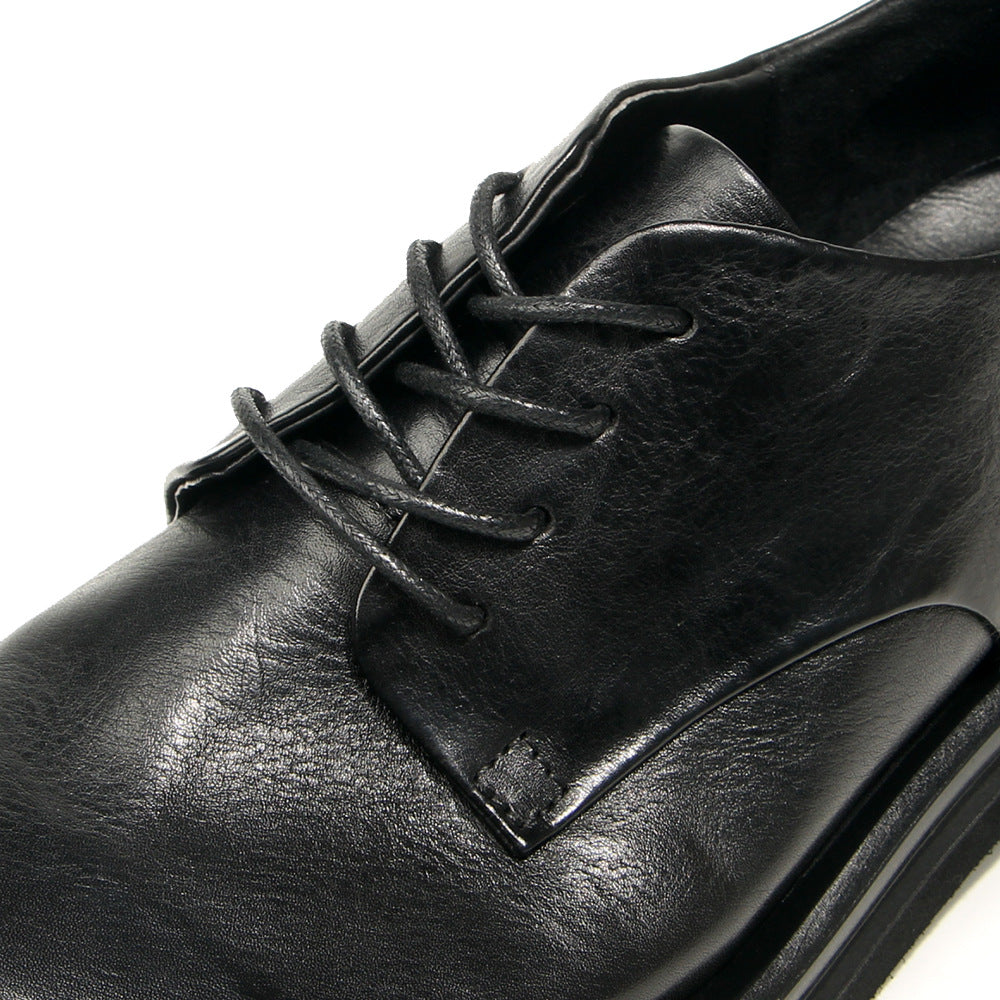 Genuine leather Men's formal shoes Retro Man Leather shoes Luxury Quality Wedding Social Shoes Male Business Shoes Handmade 2025