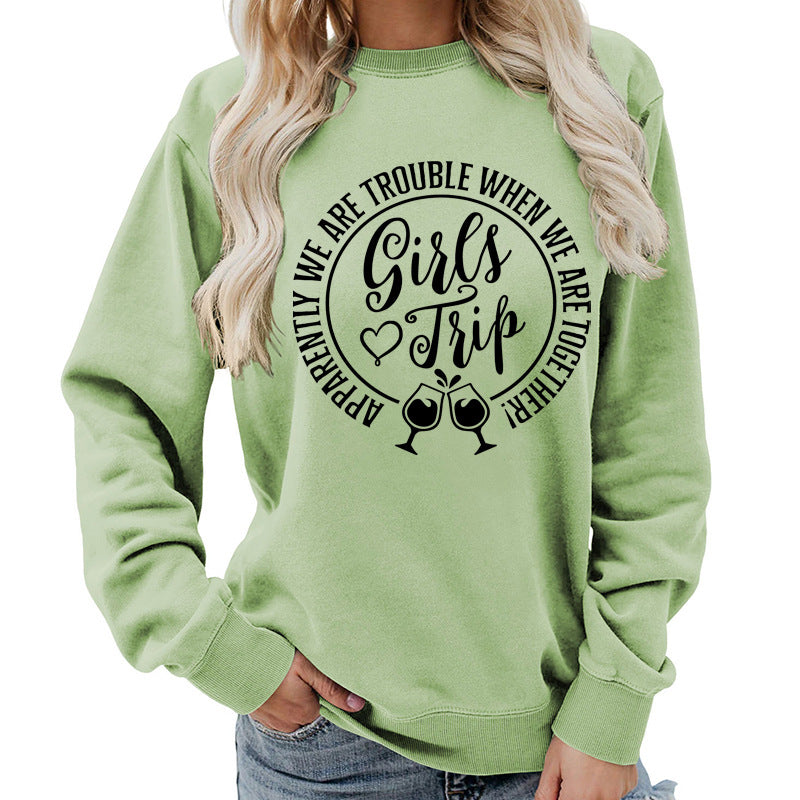 Premium Cotton Blend Printed Sweatshirt — Black | KIMLUD