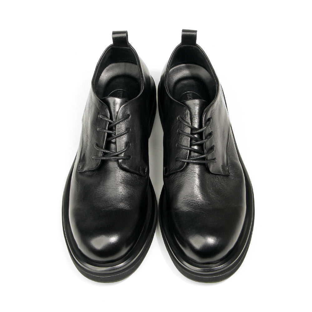 Genuine leather Men's formal shoes Retro Man Leather shoes Luxury Quality Wedding Social Shoes Male Business Shoes Handmade 2025