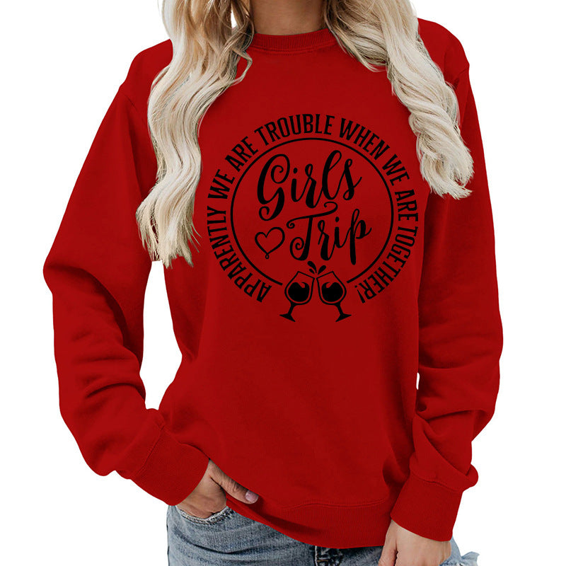 Premium Cotton Blend Printed Sweatshirt — Black | KIMLUD
