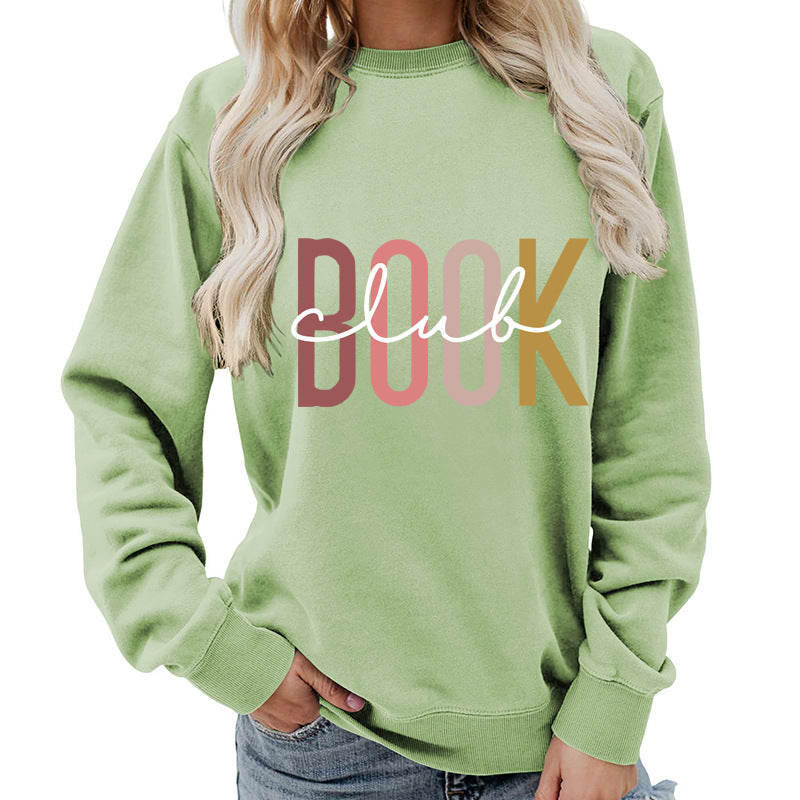 Oversized Cotton Blend Graphic Sweatshirt — Black | KIMLUD