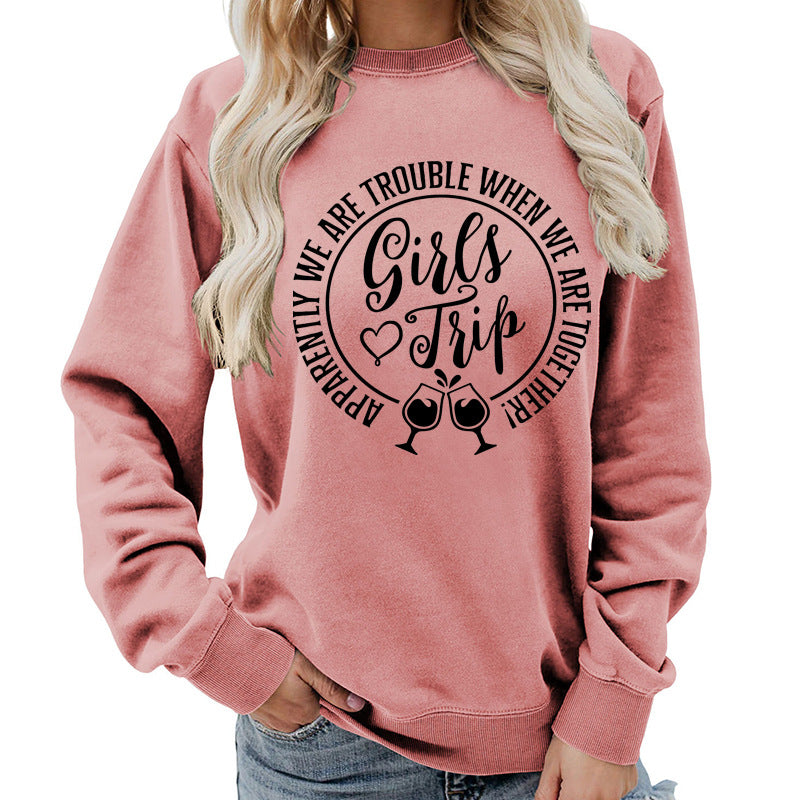 Premium Cotton Blend Printed Sweatshirt — Black | KIMLUD