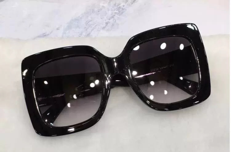 Oversized Square Frame European and American Style Big Rim round Face Women's Myopic Sunglasses Color Matching Square Sunglasses Driving Sunglasses