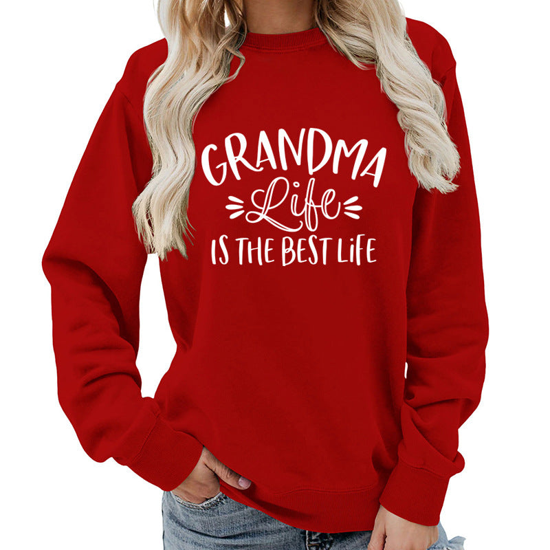 Oversized Other Pattern Sweatshirt — Burgundy | KIMLUD
