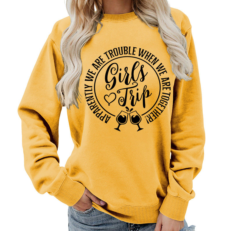 Premium Cotton Blend Printed Sweatshirt — Black | KIMLUD