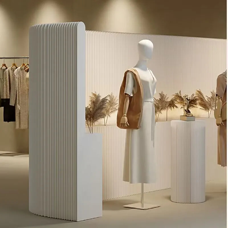 2M Height White Creative Home Decor Organ Paper Wall Screen Removable Folding Room Dividers Office Partition Baffle Fence
