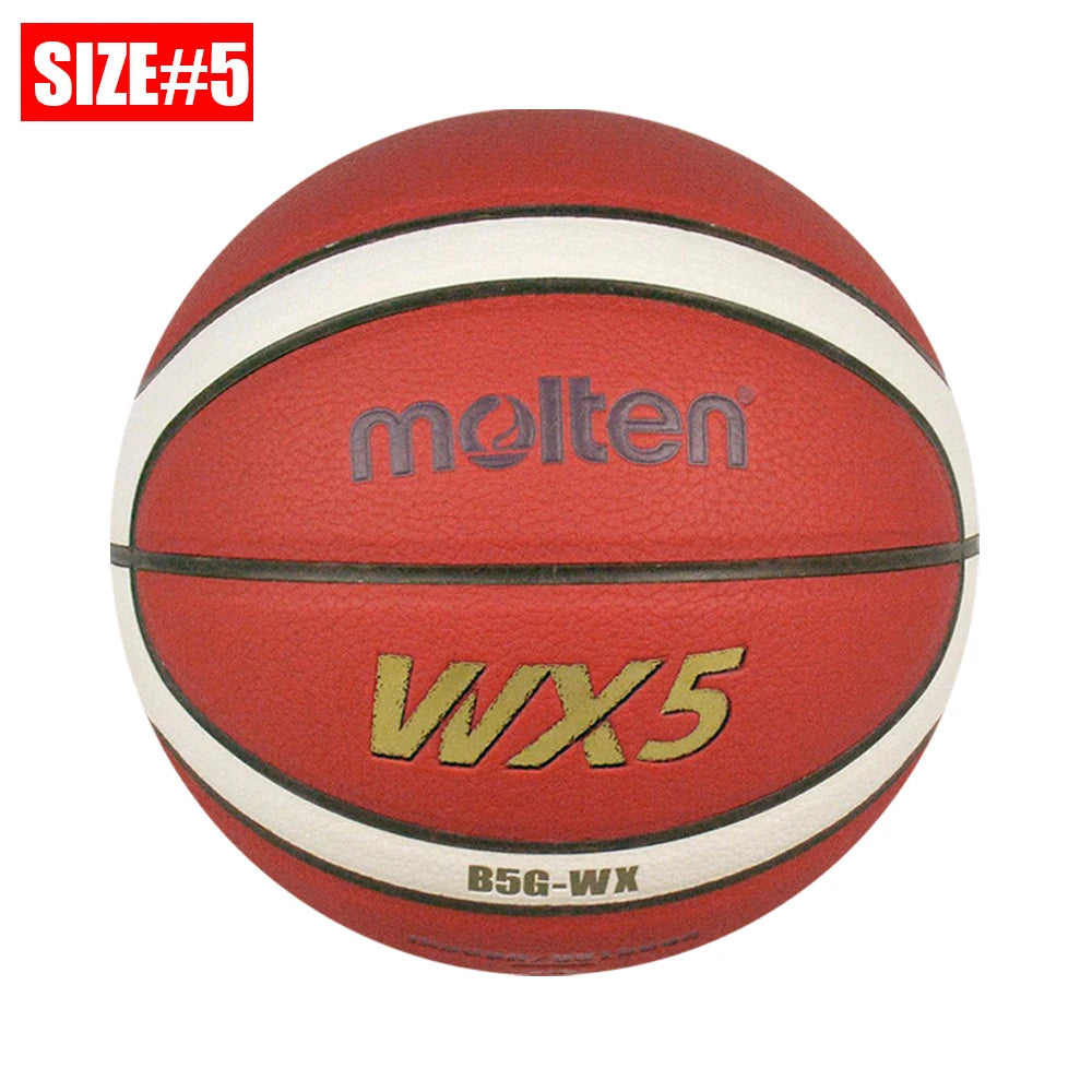 PU Basketball Official Size 7 6 5 — Orange | KIMLUD