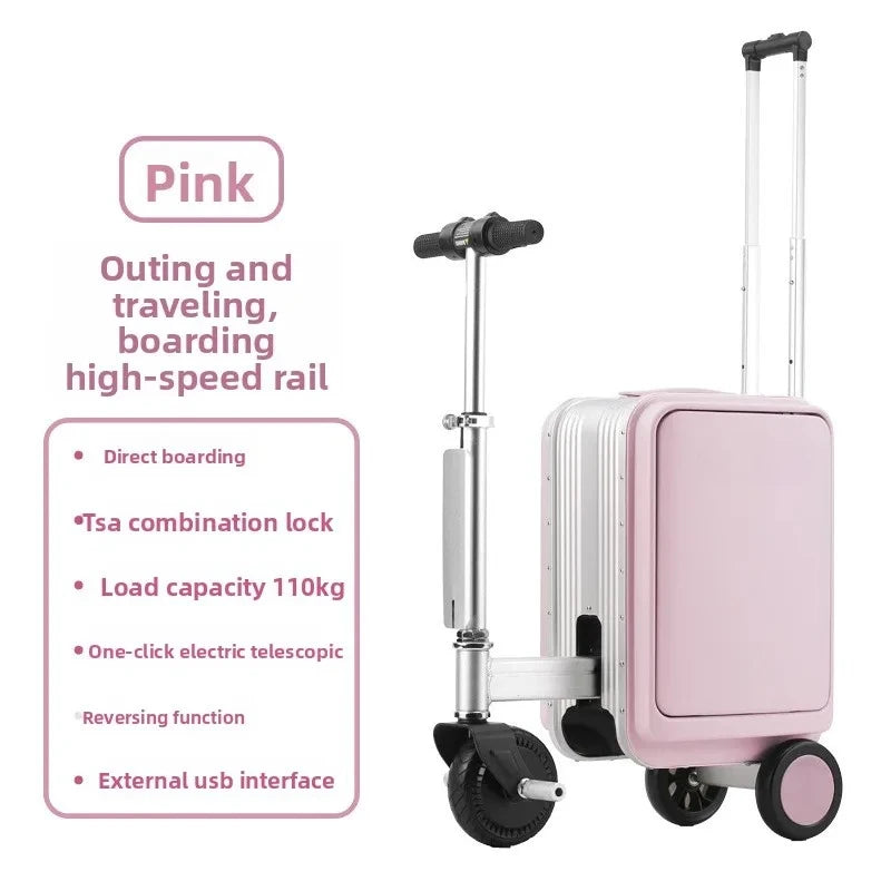 Nylon Suitcases Carry-On 20-Inch Trolley — Black | KIMLUD