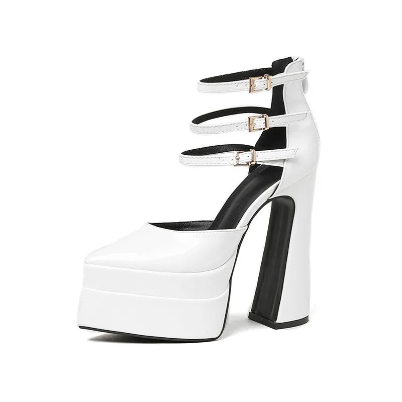 2023 Women Sandals Fashion Summer Shoes Sexy Ankle Strap Platform Wedges High Heels Gladiator Sandals Female Chunky Shoes