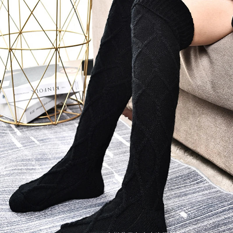 KIMLUD, Hot Selling Woolen Socks Thickened Stockings Woolen Ball Socks Pile Up Socks Winter New Stockings  Bow Knots Woolen balls, KIMLUD Womens Clothes