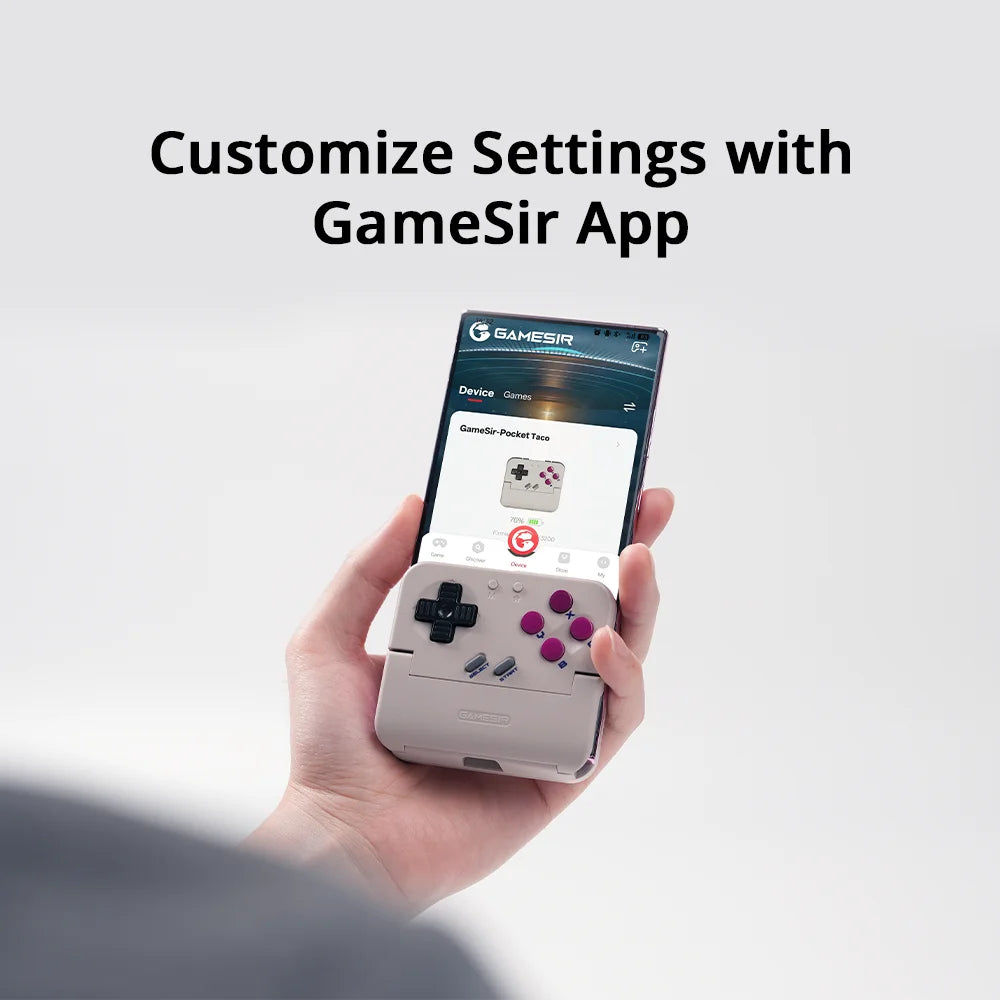 Vertical Handheld Gamepad Portable Bluetooth Controller — Black | KIMLUD