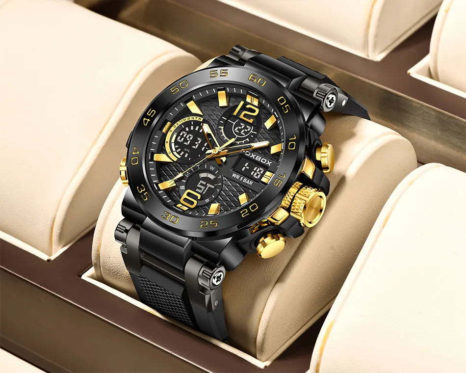 LIGE Men Digital Watch  Military Sports Swimming Watches Fashion Waterproof Dual  display  Wristwatch Mens Relogios Masculino