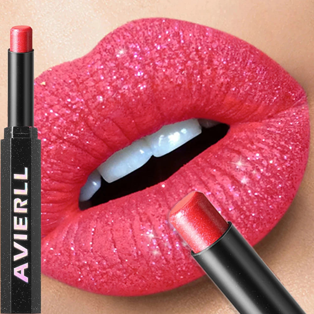 Lipstick – Long-Lasting Waterproof – Metallic Pearl | KIMLUD