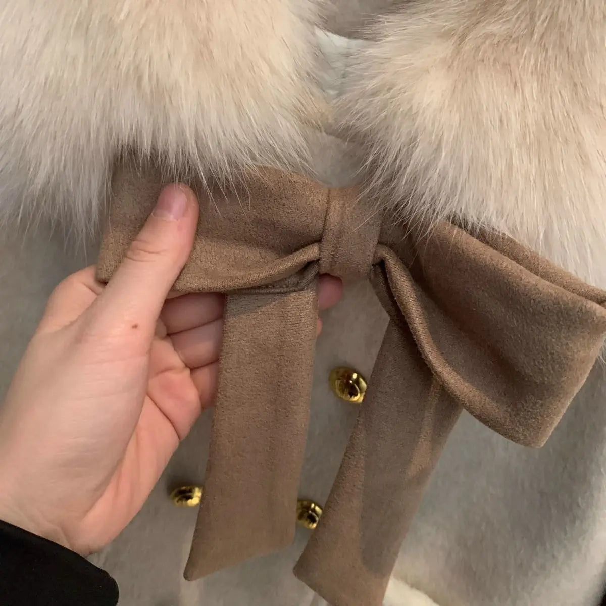 2025 Winter Thickened Korean Drama Luxury Main Character Clothing Set Small Fragrance Style Half-length Skirt Woolen Two-piec...