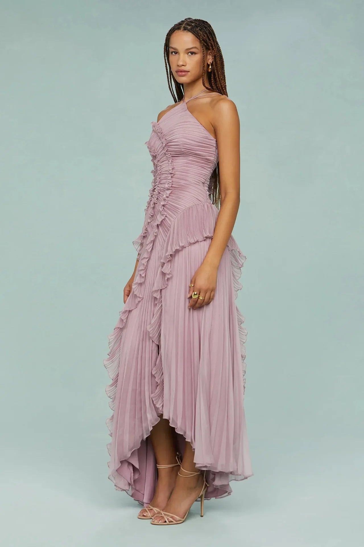 Sexy Slit Evening Dresses for Women with Folds A Line Homecoming Party Dresses Prom Dress Elegant Purple Evening gown 2025 NEW