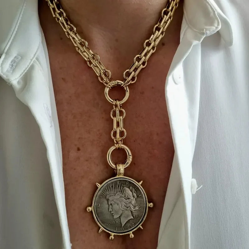 Horn Copper Constellation Pendant Necklace — Copper | KIMLUD
