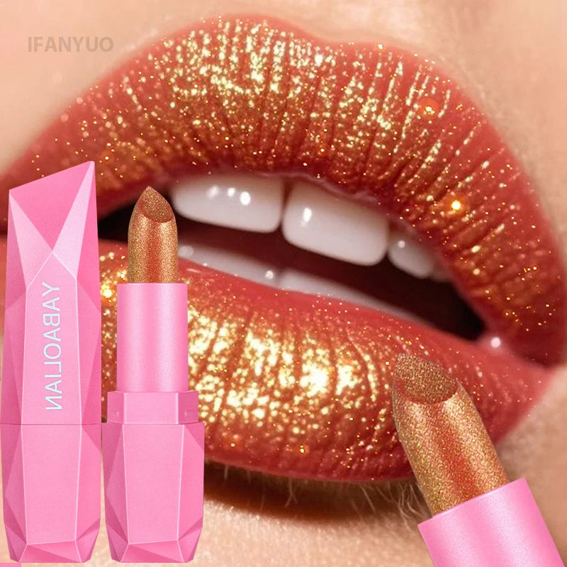 Lipstick – Glitter Waterproof Long-Lasting Finish – KIMLUD