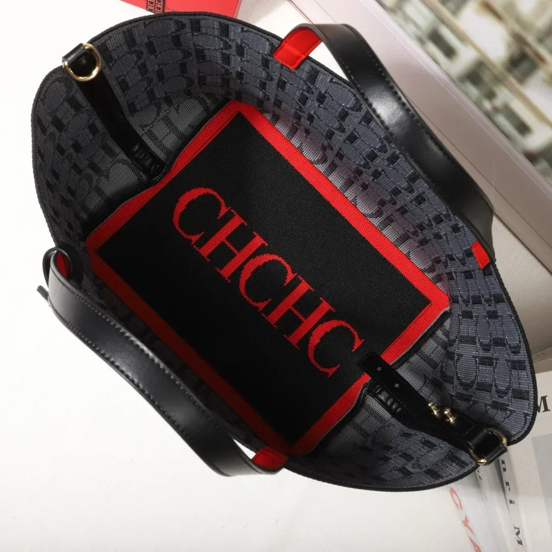 KIMLUD, CILMI-HARVILL CHHC Bucket Bag for Women Large Capacity Bag Hand Fabric Material Waterproof Button Colorful Series, KIMLUD Womens Clothes