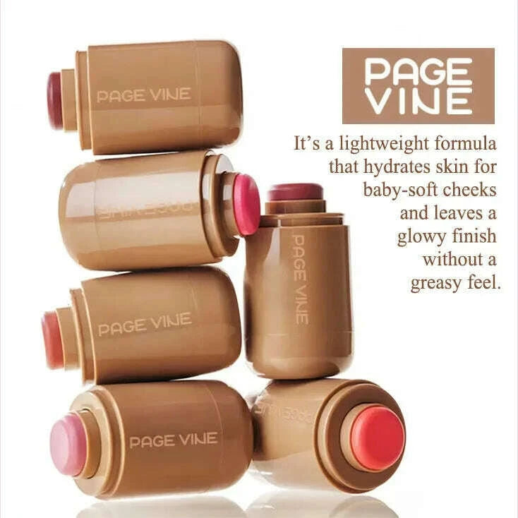 page-vine-matte-blush-lips-cheeks-2-in-1-highlighter-stick-longlasting-brightens-hydrating-natural-skin-creamy-blusher-makeupkimlud-womens-fashion-34602987