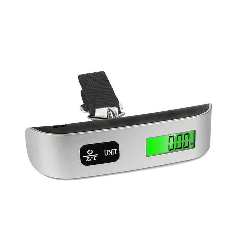 KIMLUD, Portable Scale Digital LCD Display 110lb/50kg Electronic Luggage Hanging Suitcase Travel Weighs Baggage Bag Weight Balance Tools, KIMLUD Womens Clothes