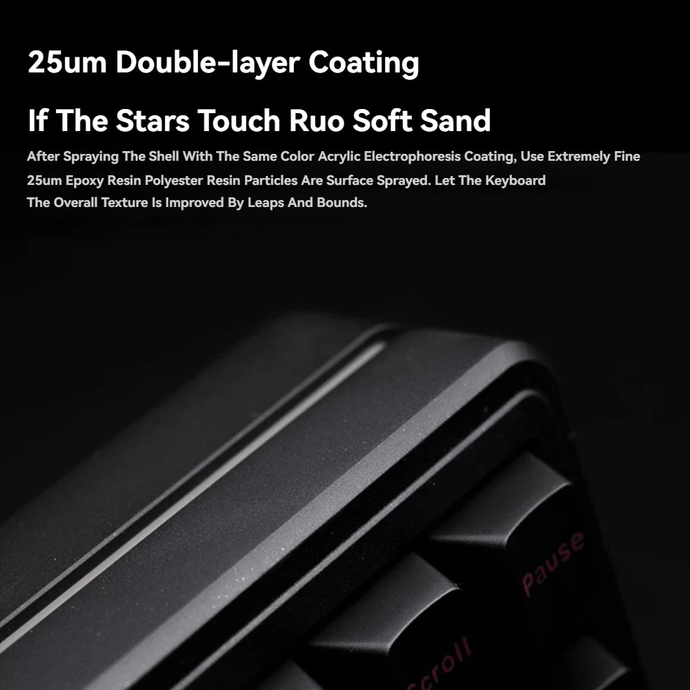 PMO Aurora80 Mechanical Keyboard Wireless Tri-mode Gasket/TOP Hot-Swap RGB Custom Aluminum Office Gaming Keyboard PC Laptop Gift