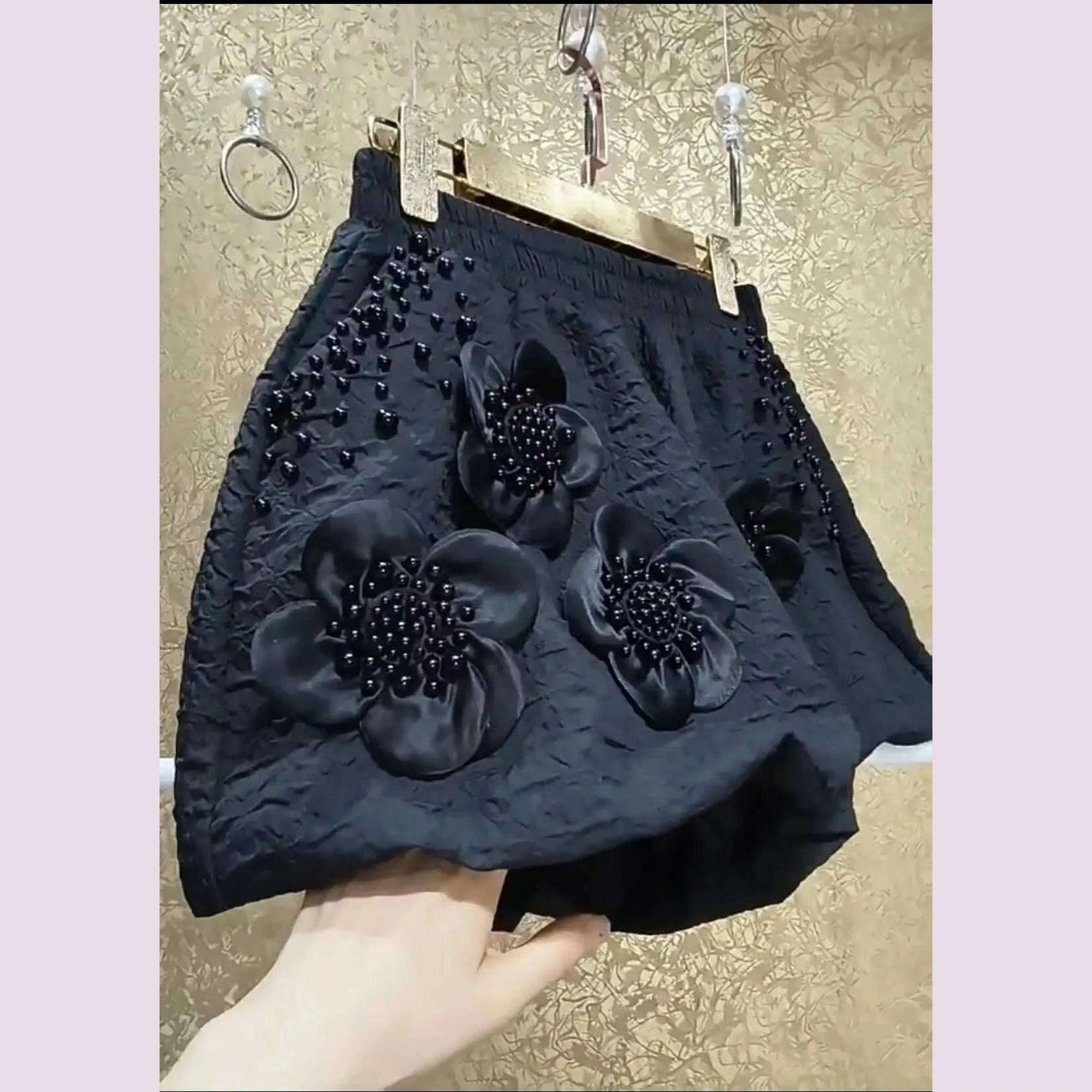 2024-summer-pearls-beaded-flower-stitch-pantalones-cortos-black-wide-leg-shorts-womens-short-pants-elastic-waist-short-trouserskimlud-womens-fashion-34606217