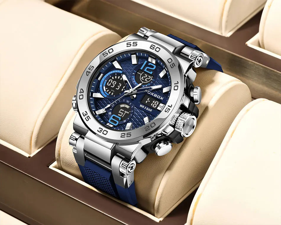 LIGE Men Digital Watch  Military Sports Swimming Watches Fashion Waterproof Dual  display  Wristwatch Mens Relogios Masculino