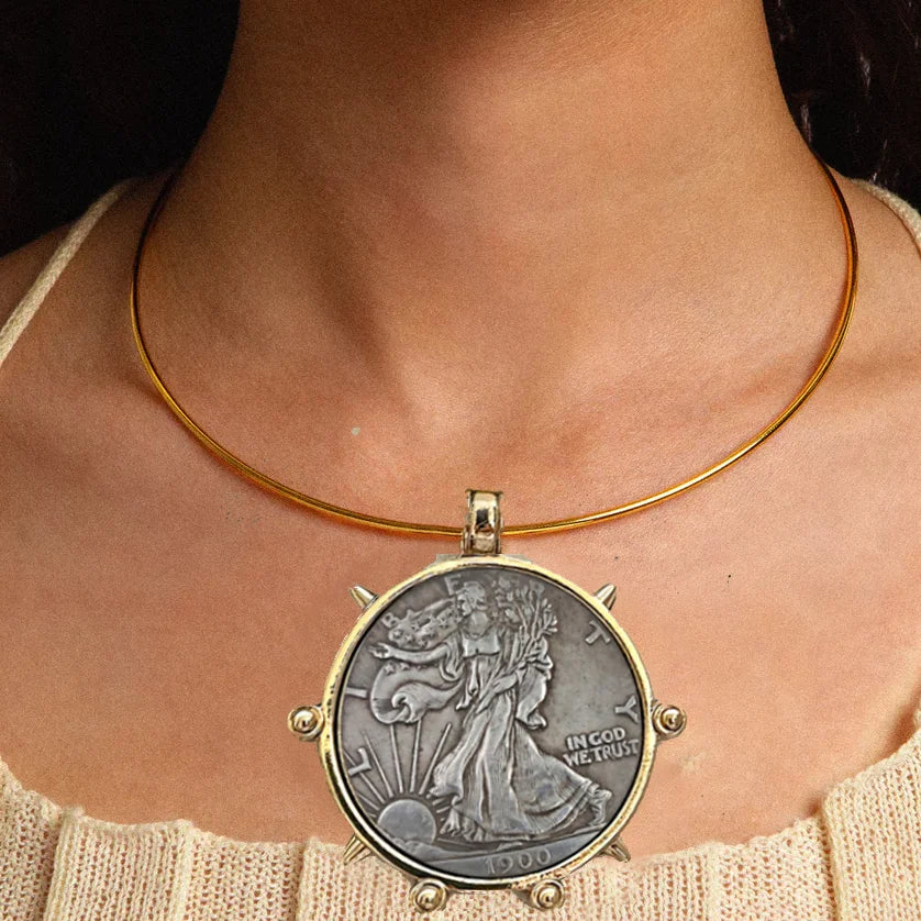 Copper Gothic Cuban Chunky Necklace — Copper | KIMLUD