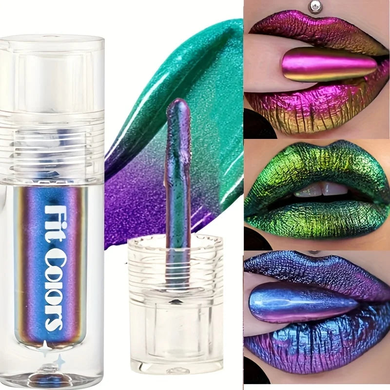 Color Changing Polarized Lip Gloss Lip Gloss Lipstick Stage Makeup Halloween Drama Long Lasting Appearance Waterproof Valentine'