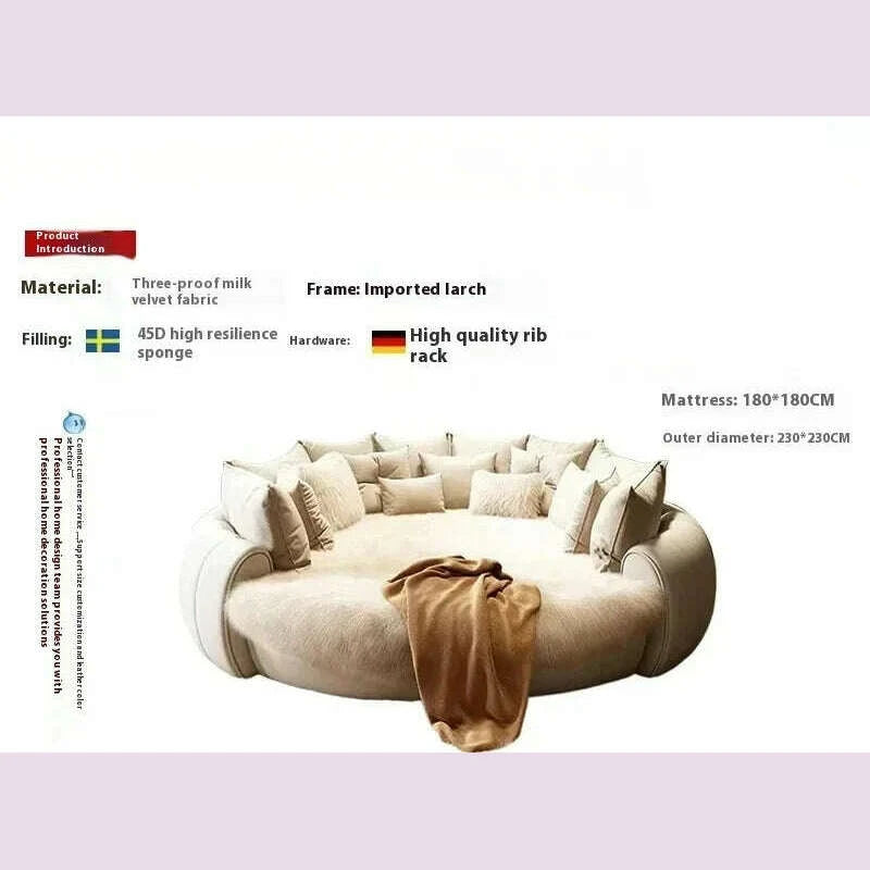 italian-light-luxury-round-bed-cream-wind-bedroom-wedding-bed-princess-aesthetics-fashion-letto-matrimoniale-home-furniturekimlud-womens-fashion-34622189
