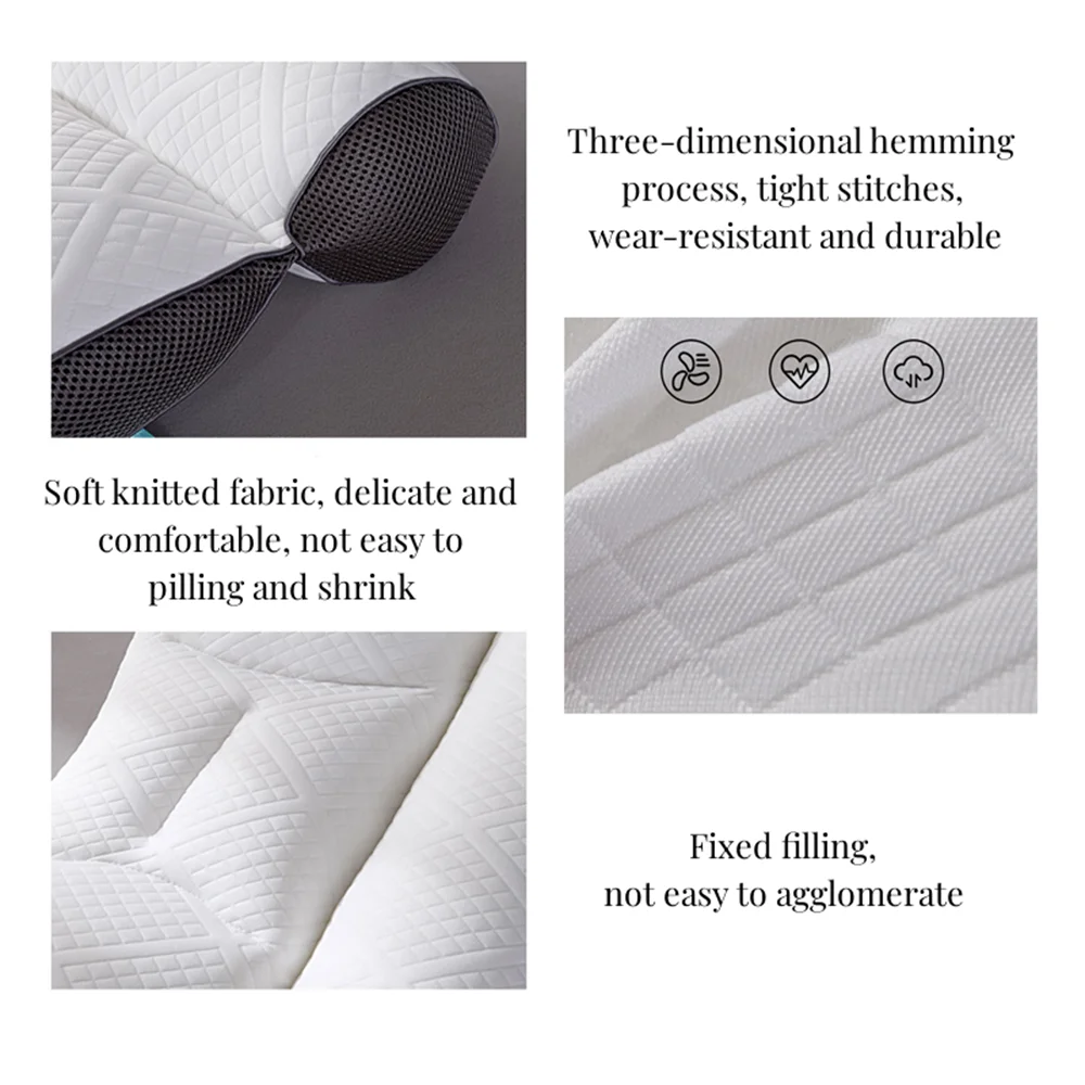 KIMLUD, Memory Orthopedic Cotton Pillow 40X60cm Slow Rebound Soft Memory Slepping Pillows Ergonomic Shaped Relax The Cervical For Adult, KIMLUD Womens Clothes