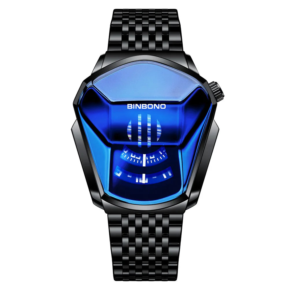 Original BINBOND Top Brand Luxury Military Fashion Sport Watch Men gold Wrist Watches Man Clock Casual Chronograph Wristwatch