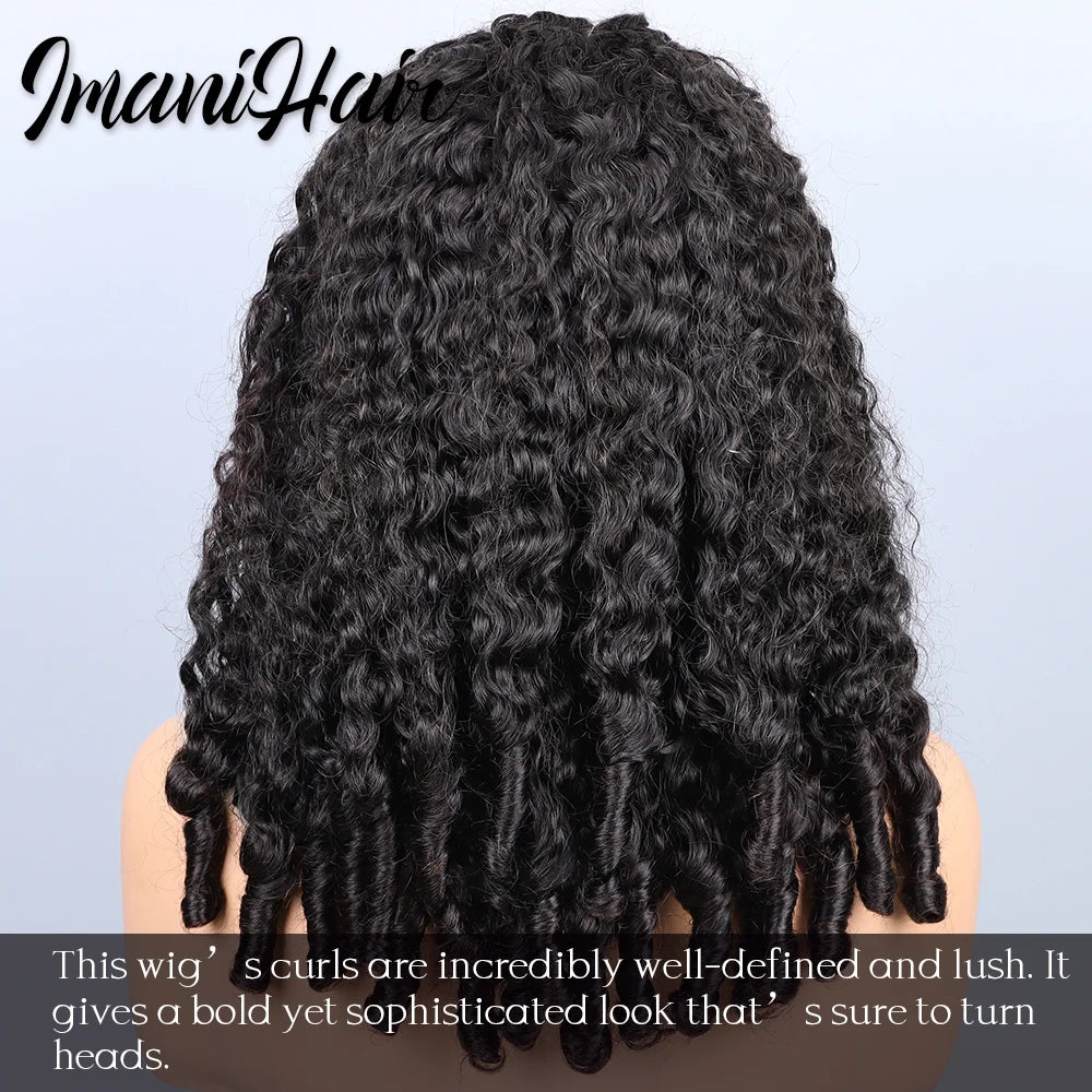Lace Front Wig – Glueless 250% Burmese Curly – Swiss Lace – Transparent | KIMLUD