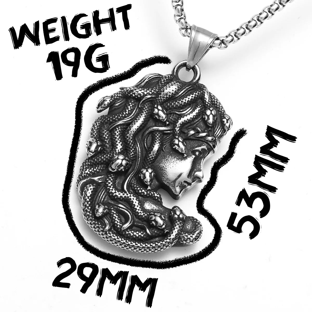 Retro Mesusa Trendy Men Necklaces With Pendant Stainless Steel Jewelry For Male Women Punk Hip Hop Accessories Gifts Wholesale