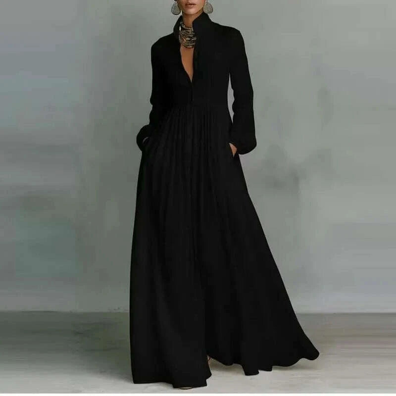 french-elegant-high-waist-swing-long-dress-woman-spring-solid-pockets-pleated-maxi-dress-autumn-long-sleeve-button-evening-dresskimludkimlud-35574995