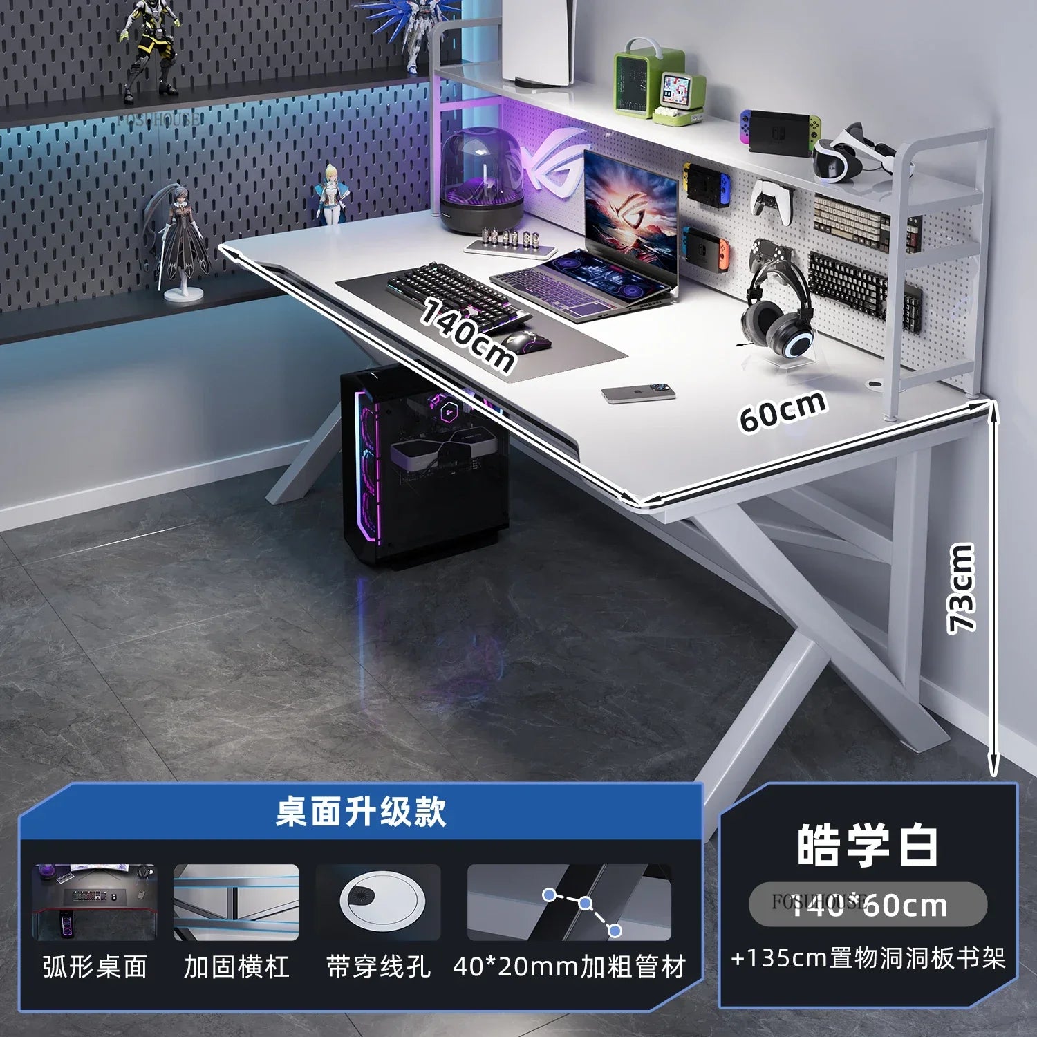 Modern Wooden Computer Desk L-Shaped — Black | KIMLUD